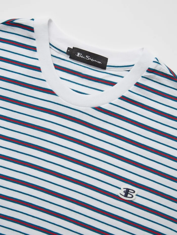 Ben Sherman TShirts and Graphic Tees Men B By Jersey Striped Tee 8211 White