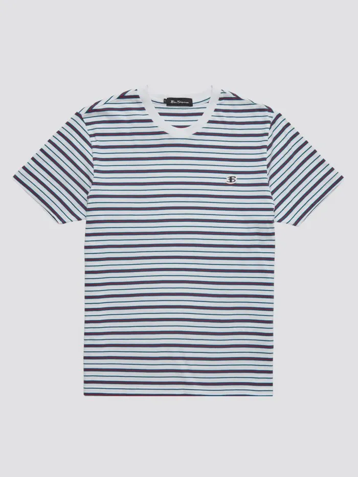 Ben Sherman TShirts and Graphic Tees Men B By Jersey Striped Tee 8211 White