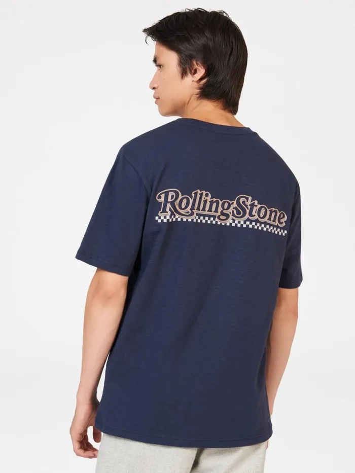 Ben Sherman TShirts and Graphic Tees Men Rolling Stone Graphic Tee 8211 Mood Indigo
