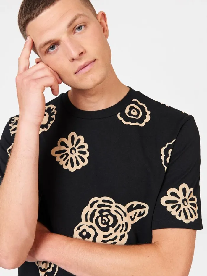 Ben Sherman TShirts and Graphic Tees Men Scattered Floral Graphic Tee Ben Sherman TShirts and Graphic Tees Men Scattered Floral Graphic Tee