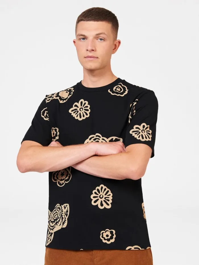 Ben Sherman TShirts and Graphic Tees Men Scattered Floral Graphic Tee Ben Sherman TShirts and Graphic Tees Men Scattered Floral Graphic Tee