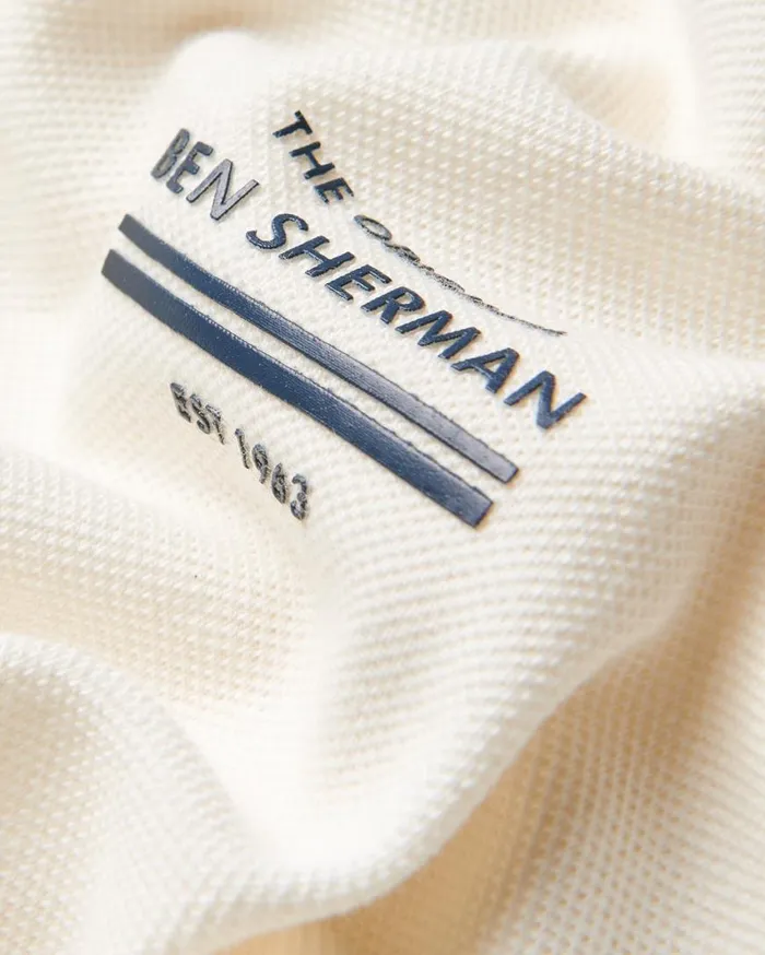 Ben Sherman TShirts and Graphic Tees Men Signature Pique Tee 8211 Ivory Ben Sherman TShirts and Graphic Tees Men Signature Pique Tee 8211 Ivory