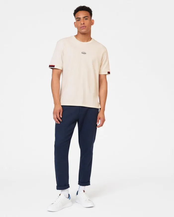 Ben Sherman TShirts and Graphic Tees Men Signature Pique Tee 8211 Ivory Ben Sherman TShirts and Graphic Tees Men Signature Pique Tee 8211 Ivory