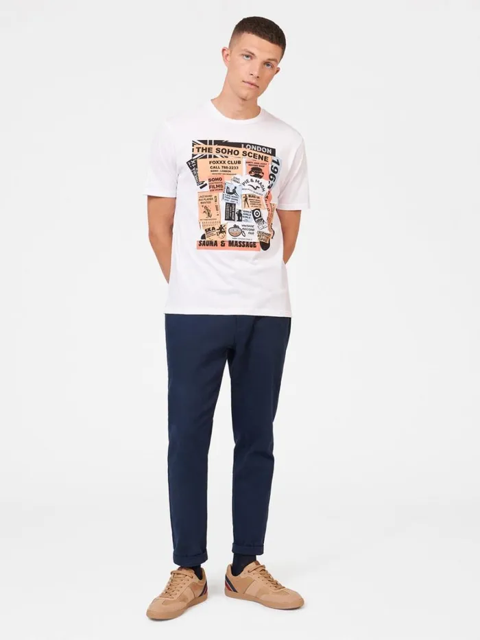 Ben Sherman TShirts and Graphic Tees Men Soho Flyers Organic Graphic Tee Ben Sherman TShirts and Graphic Tees Men Soho Flyers Organic Graphic Tee
