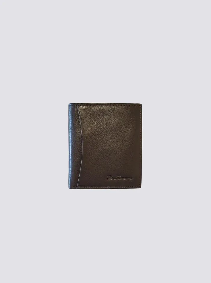 Ben Sherman Wallets and Card Holders Men Arden Leather Micro Wallet 8211 Brown