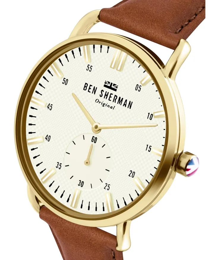 Ben Sherman Watches Men Brighton City Watch 8211 BrownWhiteGold