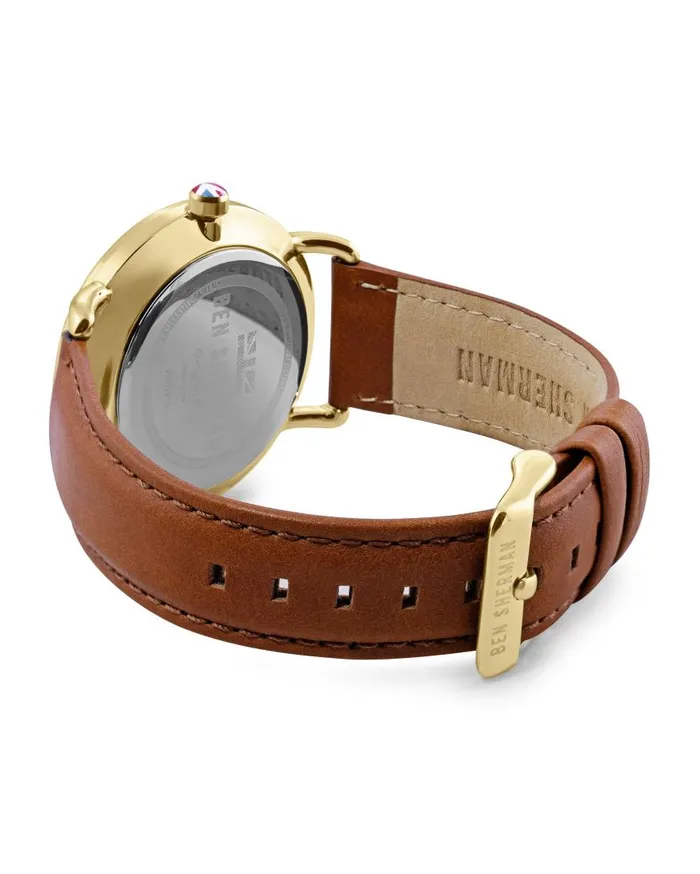 Ben Sherman Watches Men Brighton City Watch 8211 BrownWhiteGold