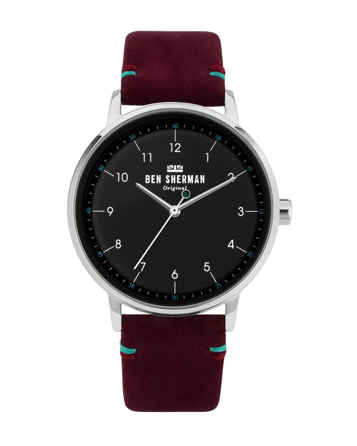 Ben Sherman Watches Men Portobello City Watch 8211 MulberryBlackSilver
