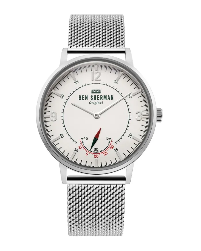 Ben Sherman Watches Men Portobello Heritage Watch 8211 SilverWhiteSilver