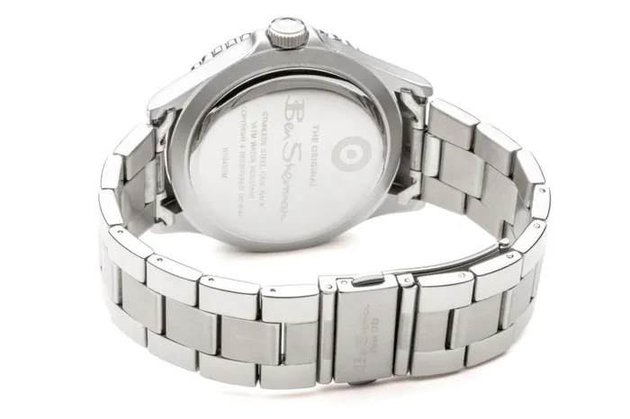 Ben Sherman Watches Men Stainless Steel Strap Watch 44mm 8211 SilverBlackSilver