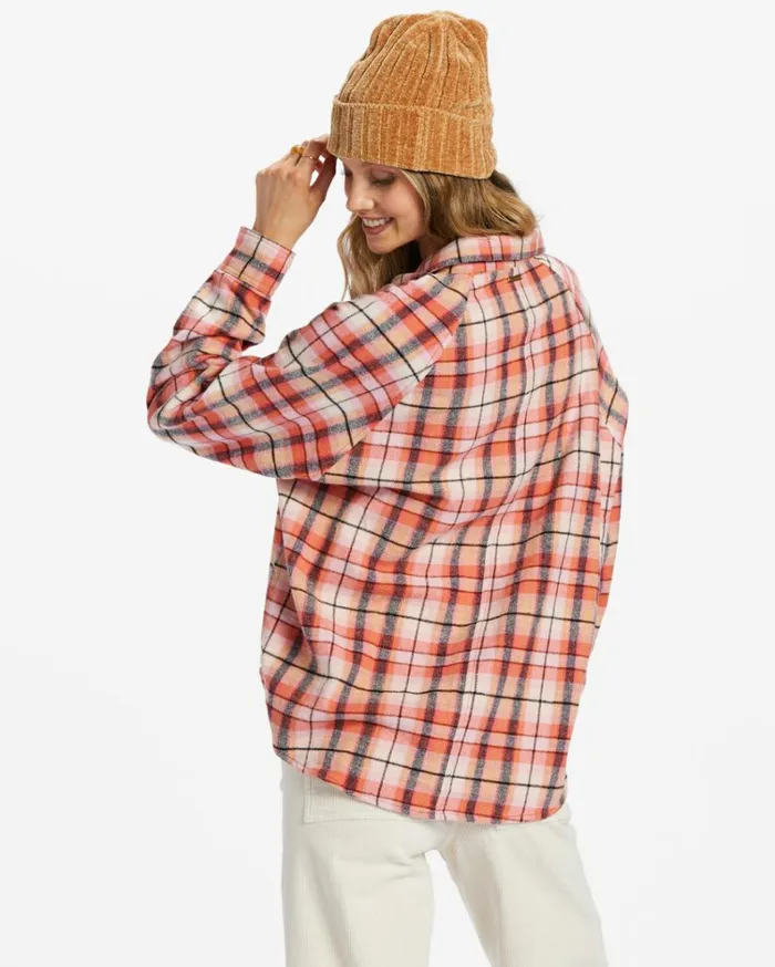 Best Time Long Sleeve Shirt Hibiscus Women Billabong Essentials