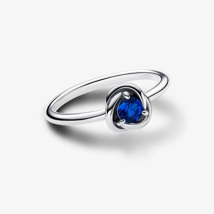 Birthstone Rings Women Pandora September Birthstone Eternity Circle Ring Blue