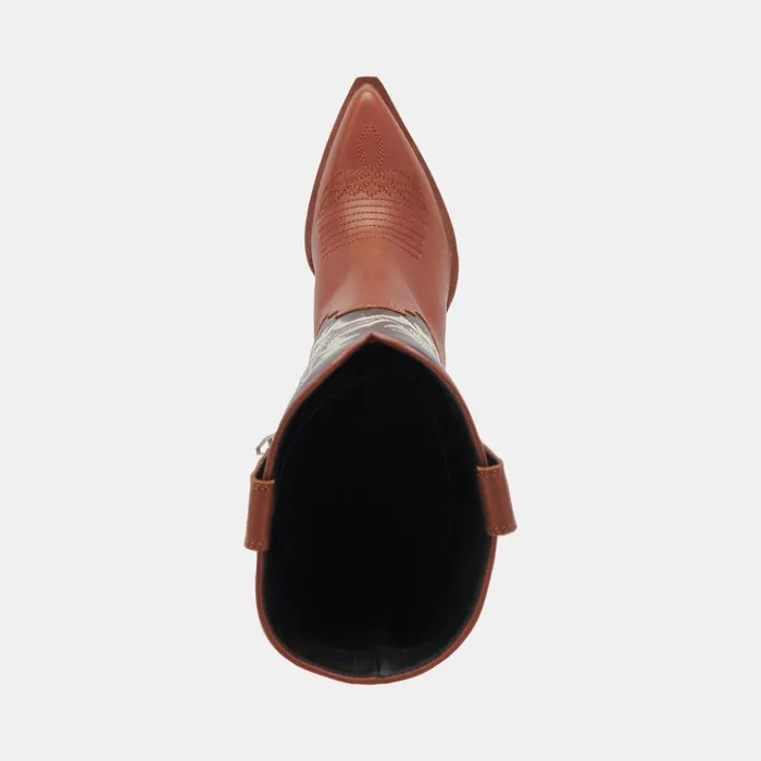 Blanch Boots Brown Black Leather Women Dolce Vita Boots and Booties