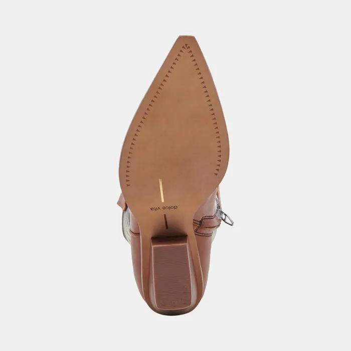 Blanch Boots Brown Black Leather Women Dolce Vita Boots and Booties