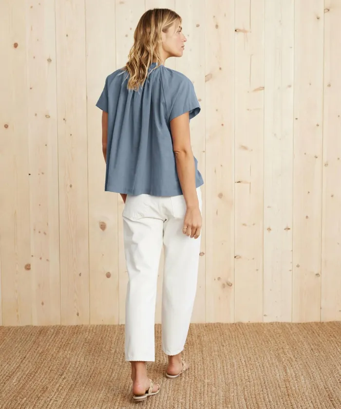 Blouses Women Jenni Kayne Willow Blouse Vintage Blue