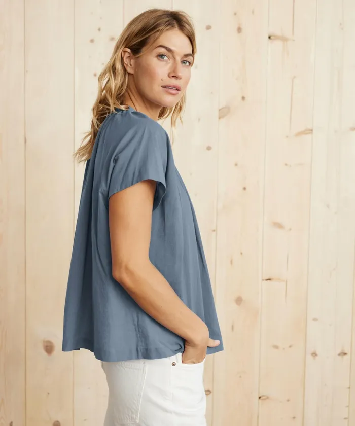Blouses Women Jenni Kayne Willow Blouse Vintage Blue