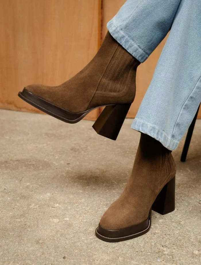 Bobbies Ankle Boots Deva Khaki Brown 8211 Women