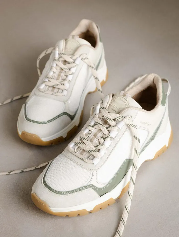 Bobbies Sneakers Kiwa White and Glazed Sage 8211 Women