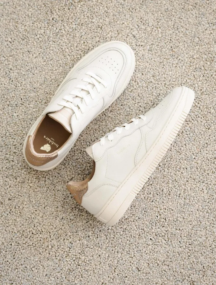 Bobbies Sneakers Scott Off White and Sepia Gold 8211 Women