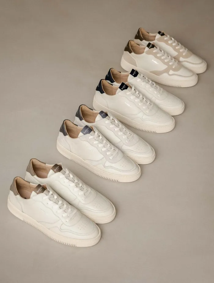 Bobbies Sneakers Travis Off White and Khaki Tartufo 8211 Men