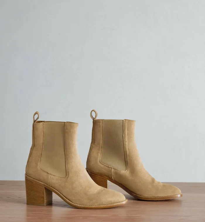Boots Women Jenni Kayne Suede Frankie Chelsea Boot Dark Sand