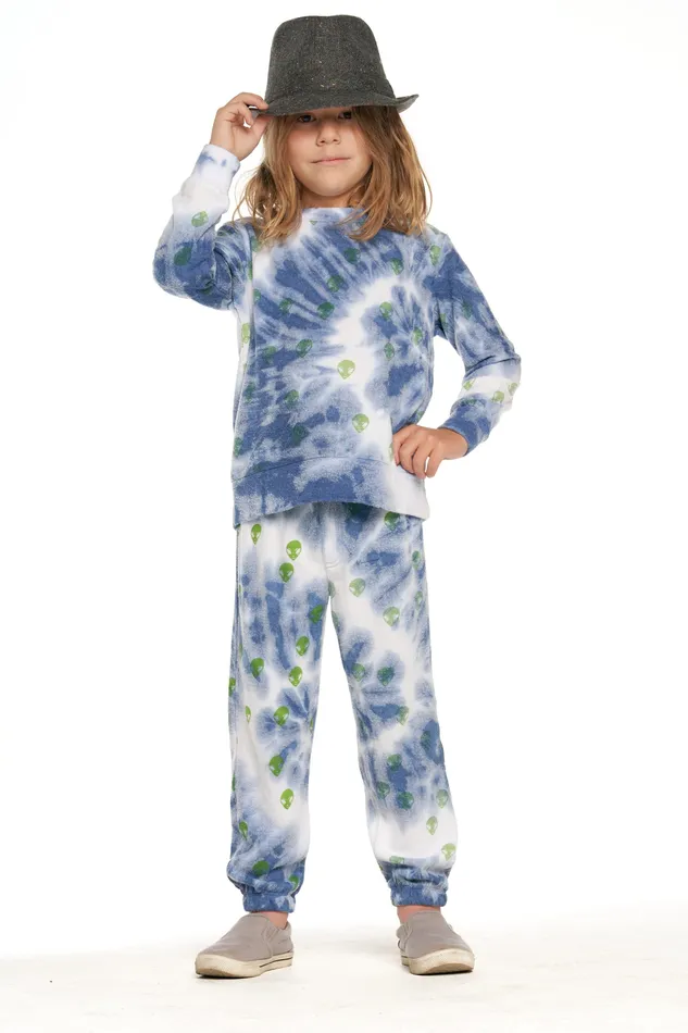 Bottoms Chaser Brand Boys Tie Dye Alien Pants