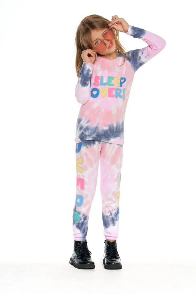 Bottoms Chaser Brand Girls Tie Dye Sleepovers Pants