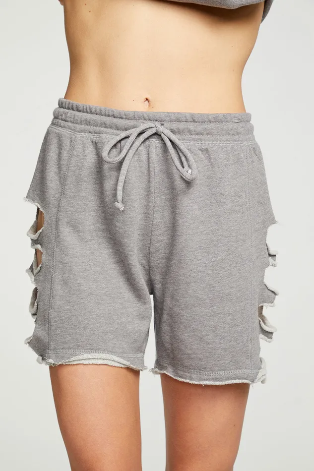 Bottoms Chaser Brand Womens Cashmere Fleece Vented Shorts