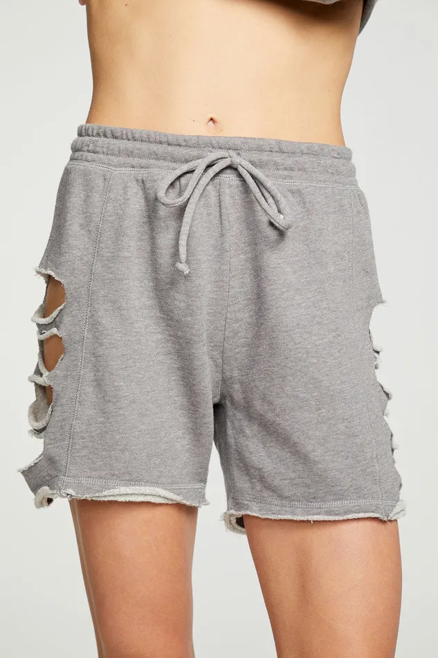 Bottoms Chaser Brand Womens Cashmere Fleece Vented Shorts
