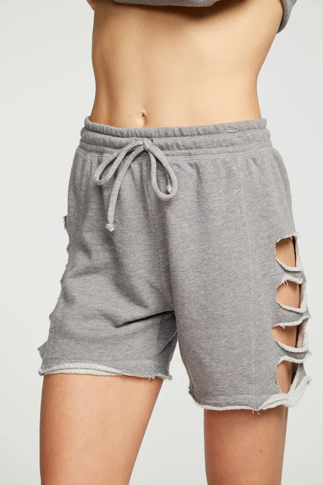 Bottoms Chaser Brand Womens Cashmere Fleece Vented Shorts