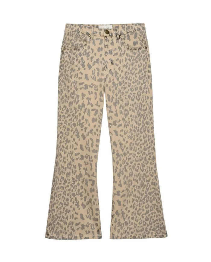 Bottoms Women039s The Great The Kick Bell Jean Vintage Leopard