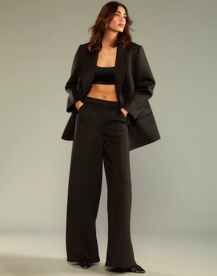 Bottoms Women Cynthia Rowley Bonded Pick Stitch Pants