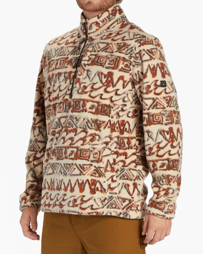 Boundary HalfZip Mock Neck Fleece Chino Men Billabong Hoodies and Fleece
