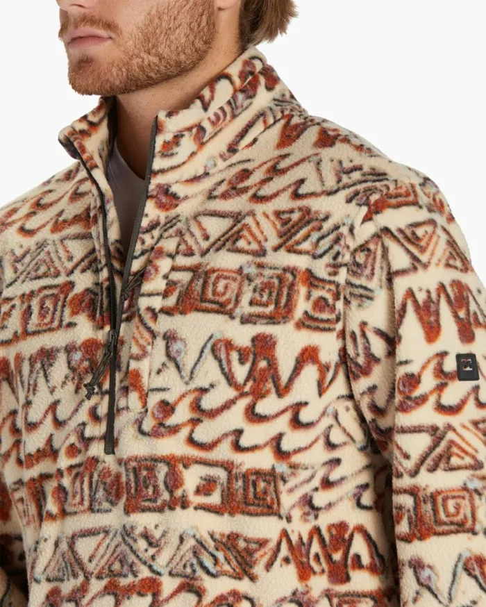 Boundary HalfZip Mock Neck Fleece Chino Men Billabong Hoodies and Fleece
