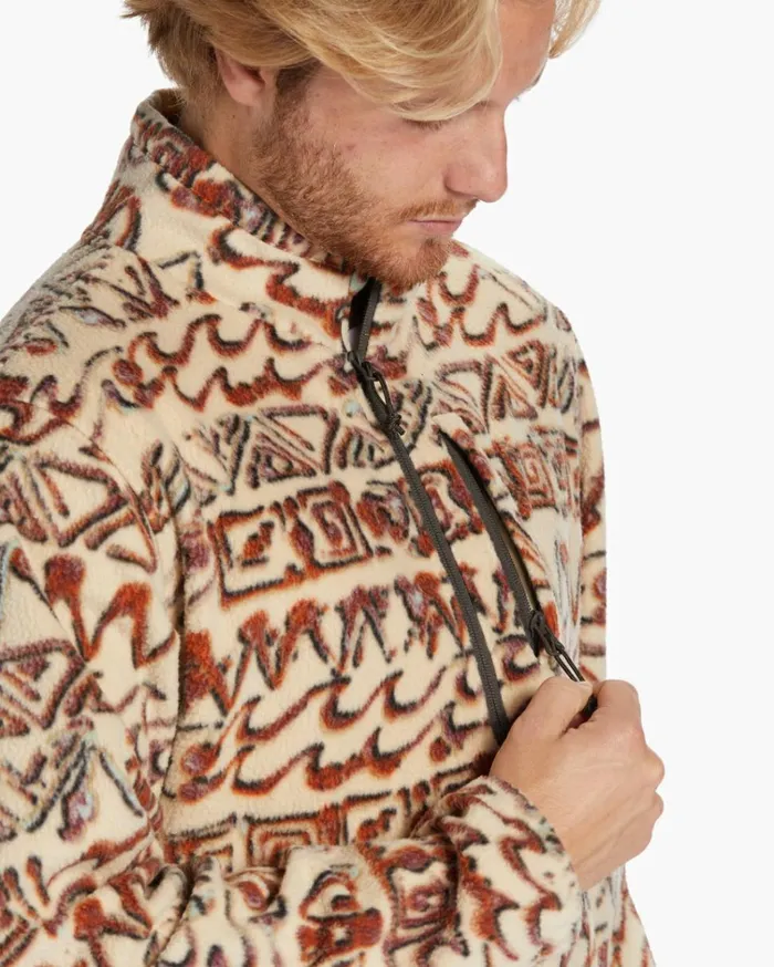 Boundary HalfZip Mock Neck Fleece Chino Men Billabong Hoodies and Fleece