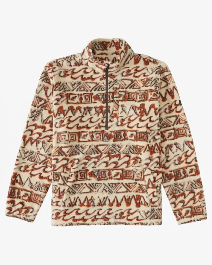 Boundary HalfZip Mock Neck Fleece Chino Men Billabong Hoodies and Fleece