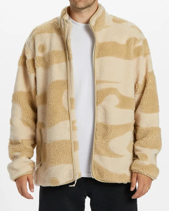 Boundary Switchback ZipUp Sherpa Fleece Chino Men Billabong Hoodies and Fleece