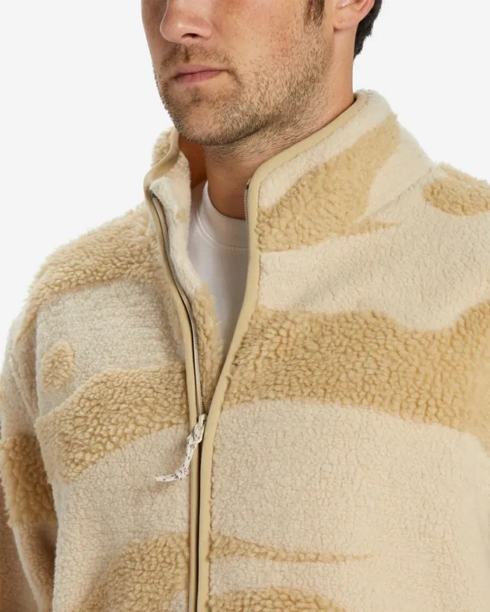 Boundary Switchback ZipUp Sherpa Fleece Chino Men Billabong Hoodies and Fleece