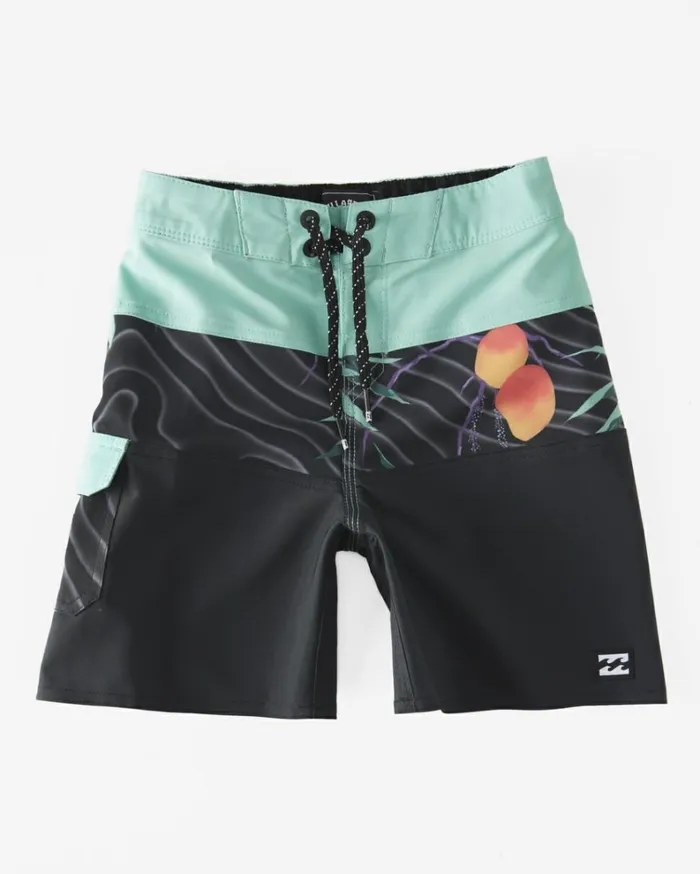 Boy039s 27 Tribong Pro Boardshorts 13034 Asphalt Men Billabong Side Pockets