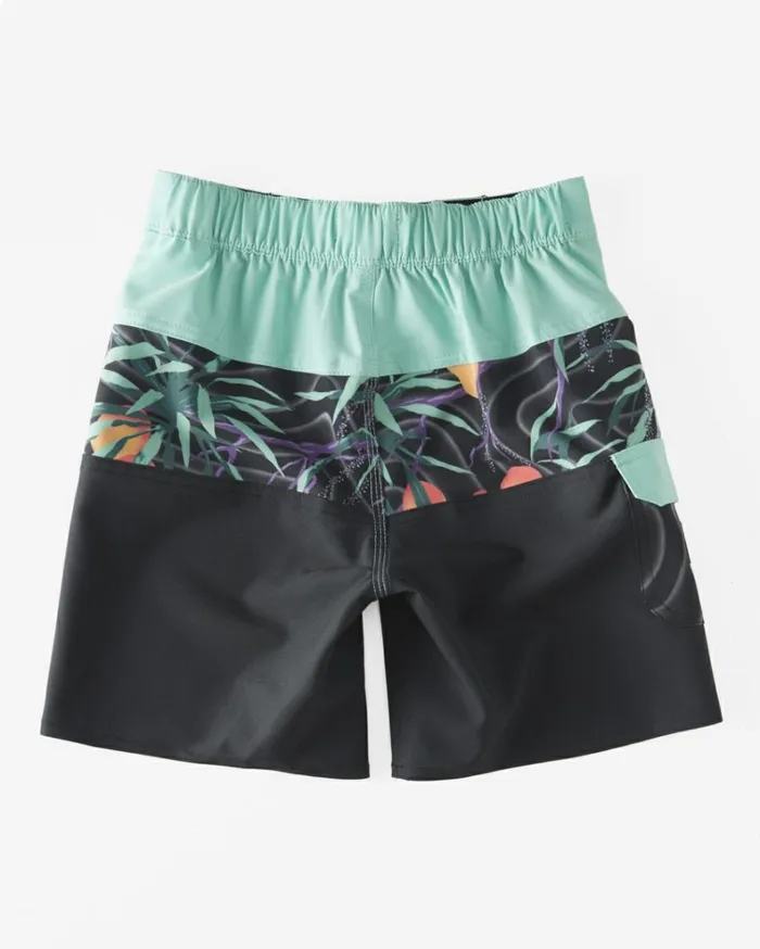 Boy039s 27 Tribong Pro Boardshorts 13034 Asphalt Men Billabong Side Pockets
