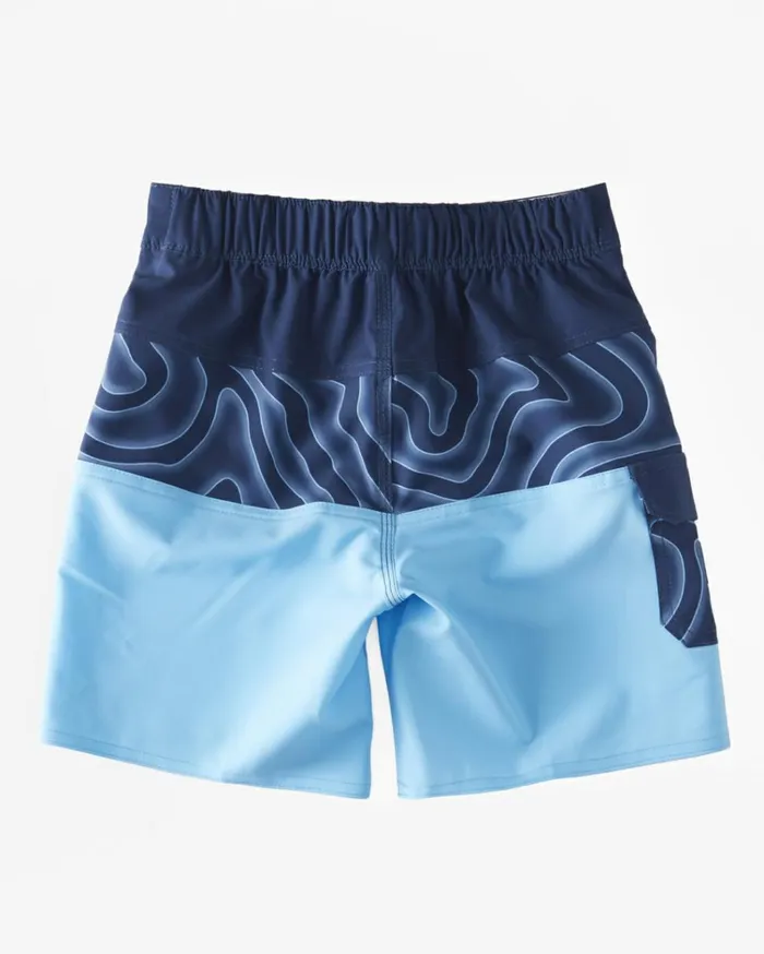 Boy039s 27 Tribong Pro Boardshorts 13034 Coastal Blue MenKids Billabong Side Pockets