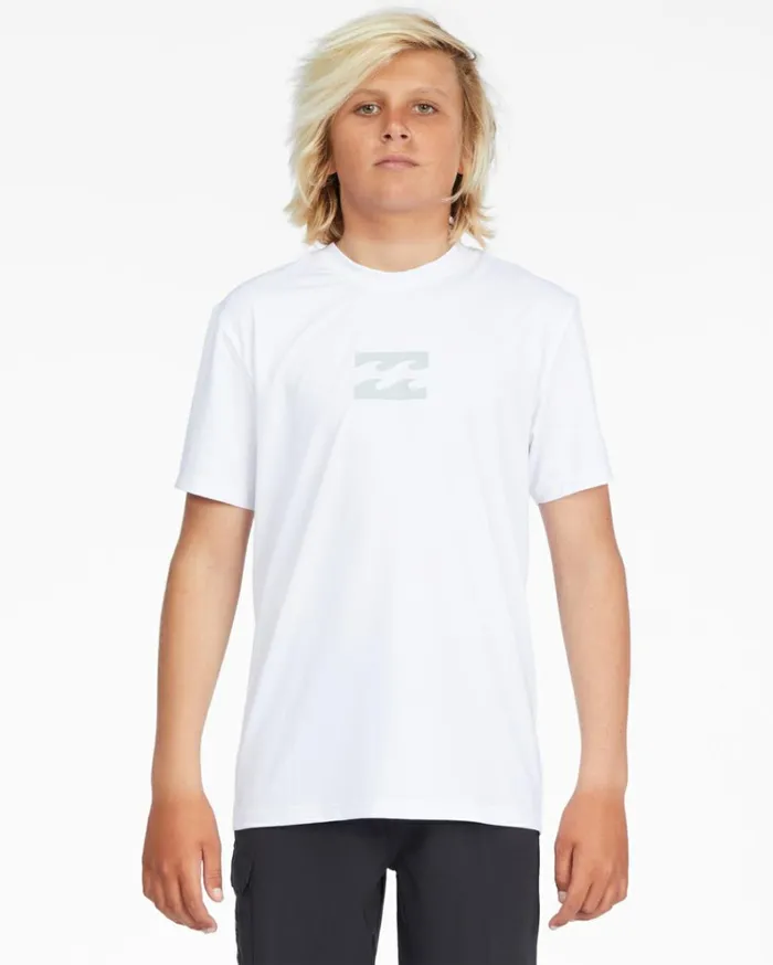 Boy039s All Day Wave Loose Fit Short Sleeve Surf TShirt White Kids Billabong Boys039 Shorts