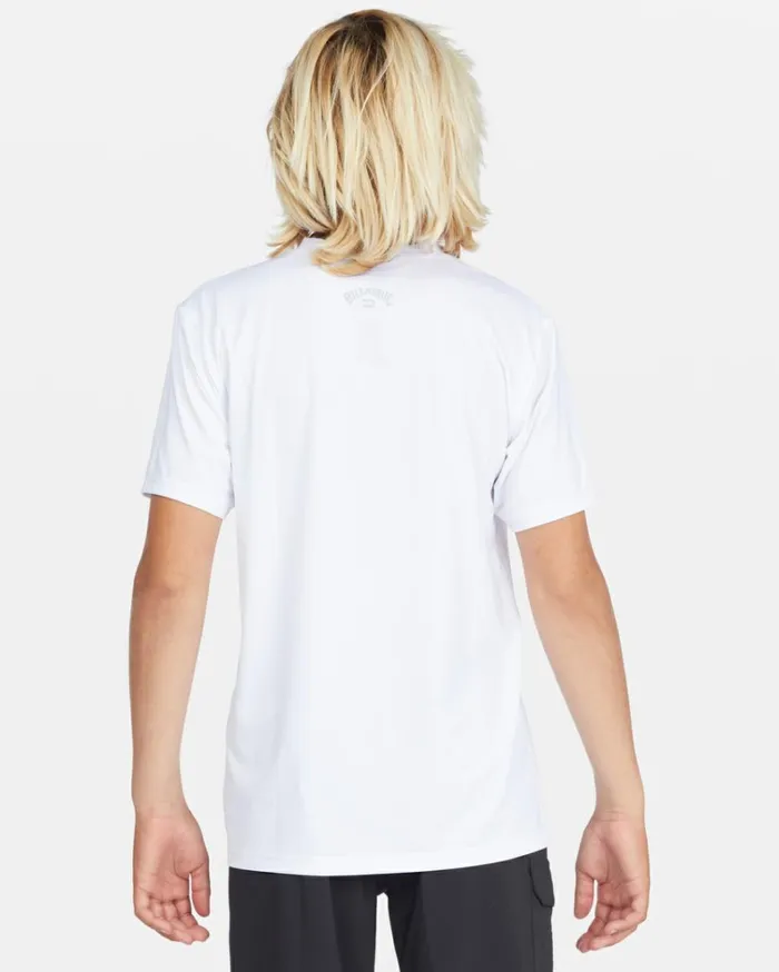 Boy039s All Day Wave Loose Fit Short Sleeve Surf TShirt White Kids Billabong Boys039 Shorts