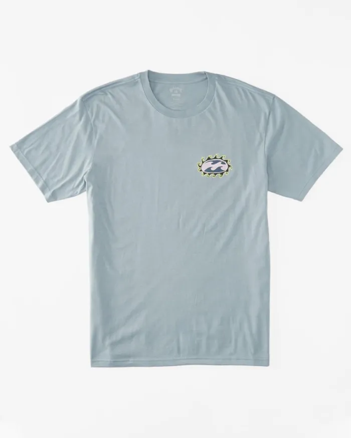 Boy039s Crayon Wave TShirt Washed Blue MenKids Billabong TShirts
