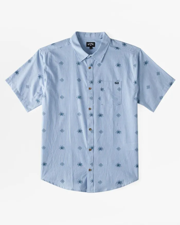 Boy039s Sundays Mini Short Sleeve Shirt Blue Suede Kids Billabong Boys039 Shirts