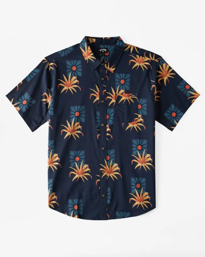 Boy039s Sundays Short Sleeve Shirt Navy Kids Billabong Boys039 Shirts