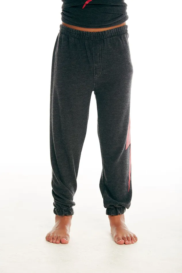 Boys Chaser Brand Red Bolt Pant Bottoms
