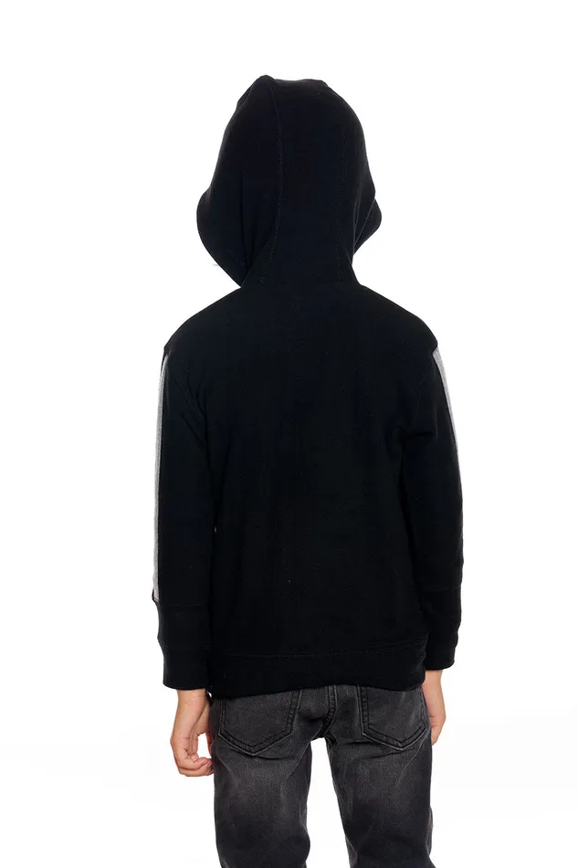 Boys Chaser Brand rPET Bliss Knit Blocked Extended Cuff Long Sleeve Zip Up Hoodie Tops Boys Chaser Brand rPET Bliss Knit Blocked Extended Cuff Long Sleeve Zip Up Hoodie Tops