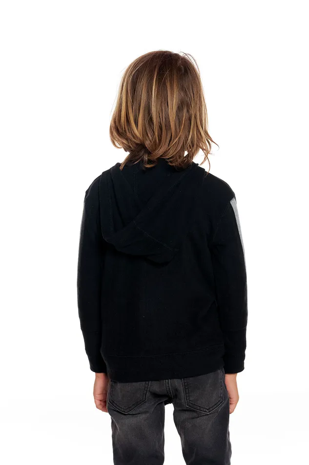 Boys Chaser Brand rPET Bliss Knit Blocked Extended Cuff Long Sleeve Zip Up Hoodie Tops Boys Chaser Brand rPET Bliss Knit Blocked Extended Cuff Long Sleeve Zip Up Hoodie Tops