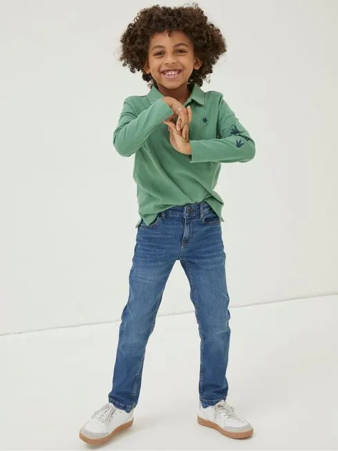 Boys Fatface Pants Jeans and Joggers Seth Light Blue Slim Jeans